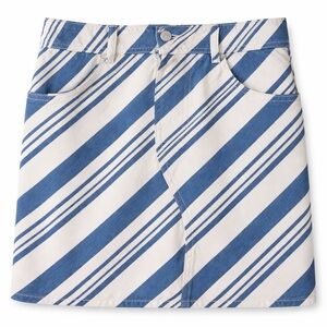 Universal Thread Blue and White Striped Skirt